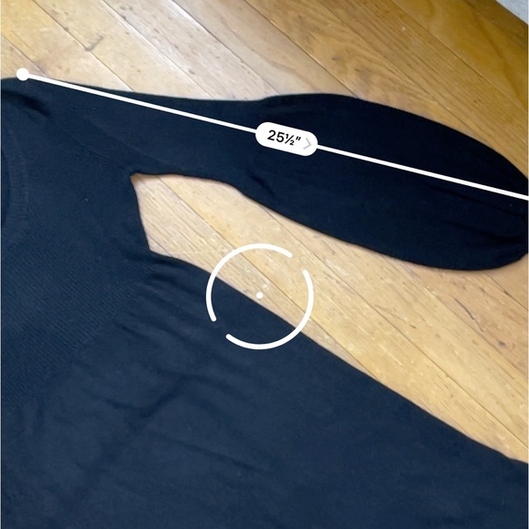 H&M- lightweight wool Black dress- Size S - Picture 11 of 12